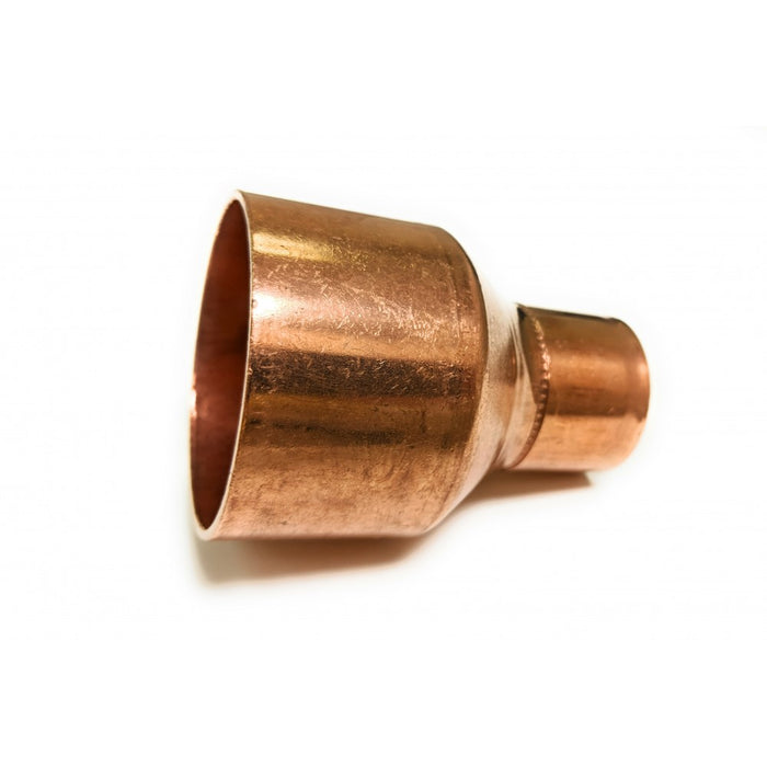 5/8  X 1/4 (3/4 OD X 3/8 OD) Copper Coupling Reducer with Stop (Copper  X Copper)