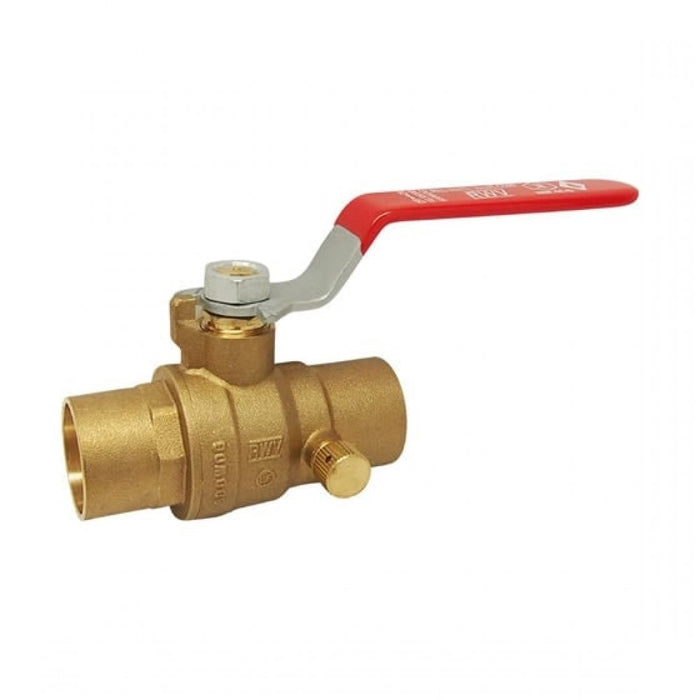 1" BALL VALVE WASTE & CAP LEAD FREE SOLDER ENDS