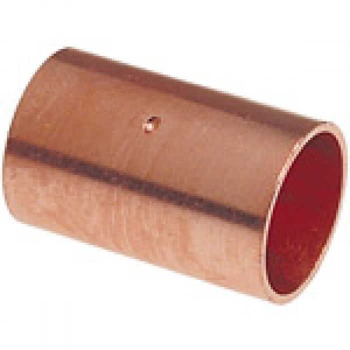 1/4  Copper Coupling with Stop (3/8  OD)(Copper x Copper)