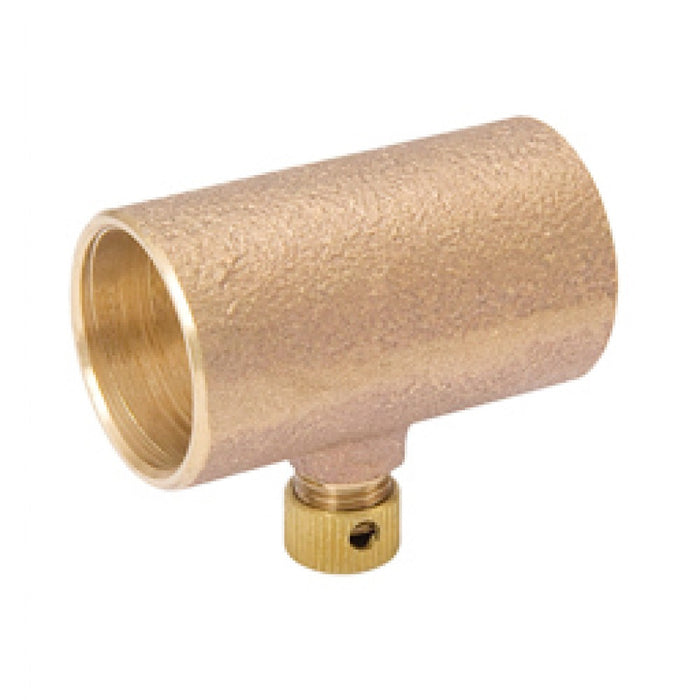 1 Inch Cast Bronze Coupling with Drain - Copper to Copper