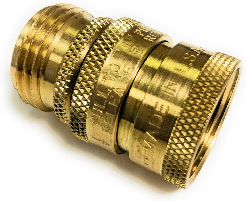 3/4  Brass Quick Connect Garden Hose Coupling Set