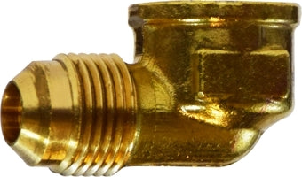 1/4 OD X 1/4 FIP Brass Flare X Female IP Elbow