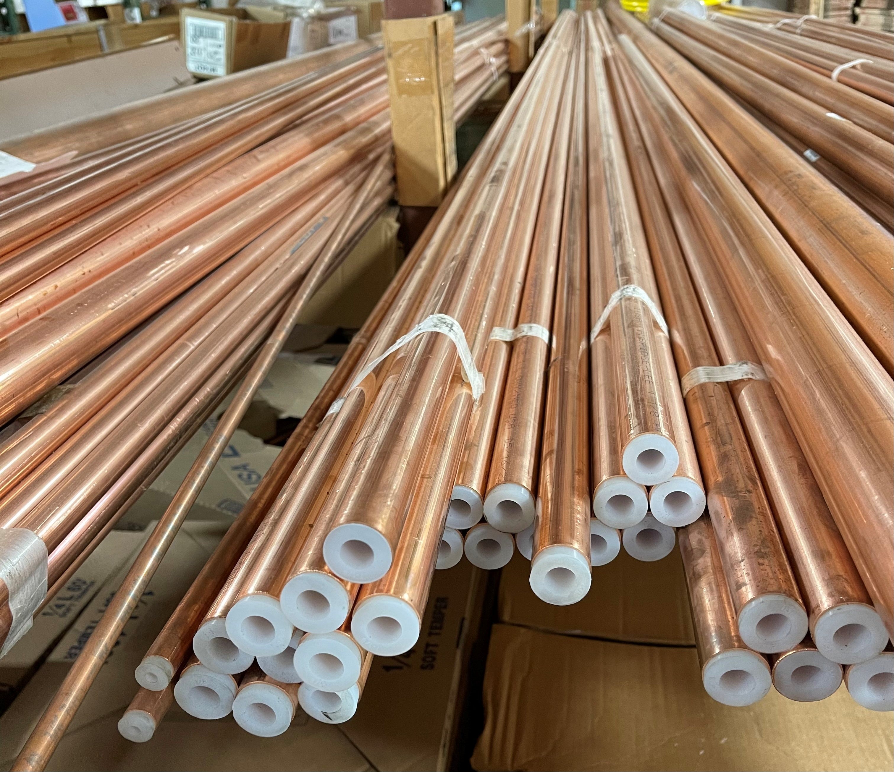 5/8" TYPE L ACR Hard Copper 20 FT Lengths — COPPERTUBINGSALES