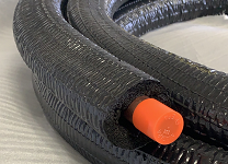 Pre-Insulated 50 Foot x 1/4  OD Copper Coils 1/2  Insulation