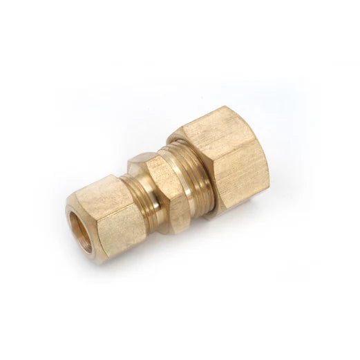 12mm x 8mm OD Metric Brass Compression Reducing Union