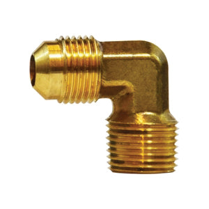 1/4 OD X 1/2 MIP Brass Flare X Male IP Elbows