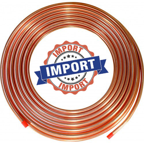 Copper Tube 1/4" OD X 7/16" ID X 10 Ft Refrigeration Copper Tubing