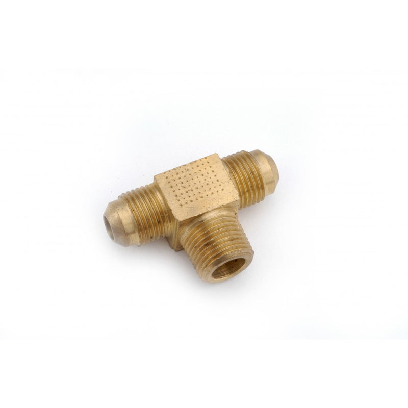 3/8 OD X 3/8 OD X 1/4 MIP Brass Flare Tee X MIP