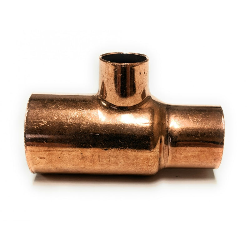 1  X 3/4  X 1/2  Copper Reducing Tee