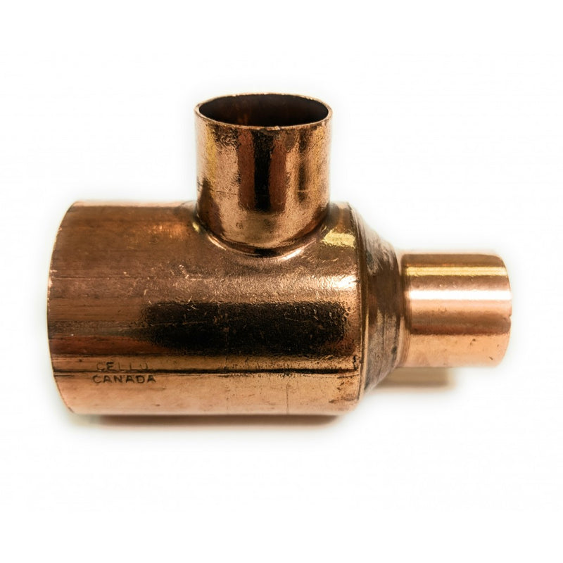 2  X 1  X 1  Copper Reducing Tee