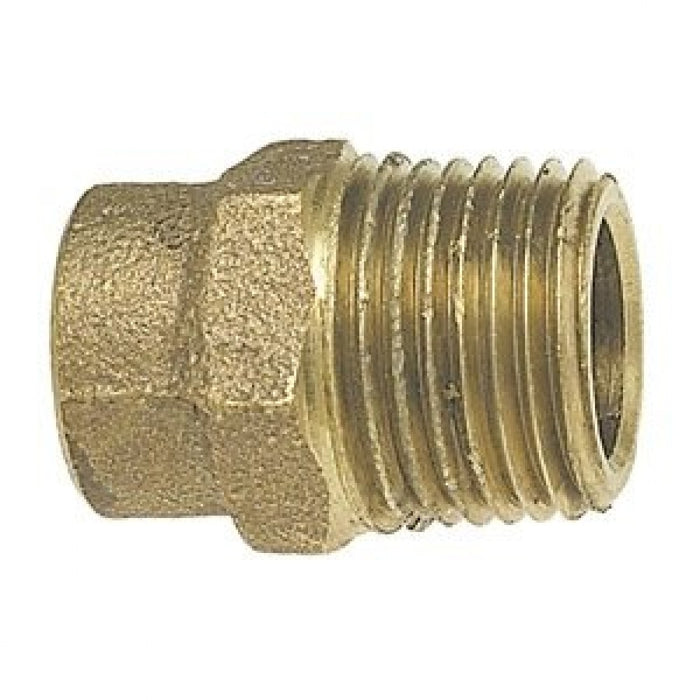 10mm X 1/4 MIP Metric Copper Male Adapters ( Pipe/Tubing OD X B.S.P ) CAST FITTING