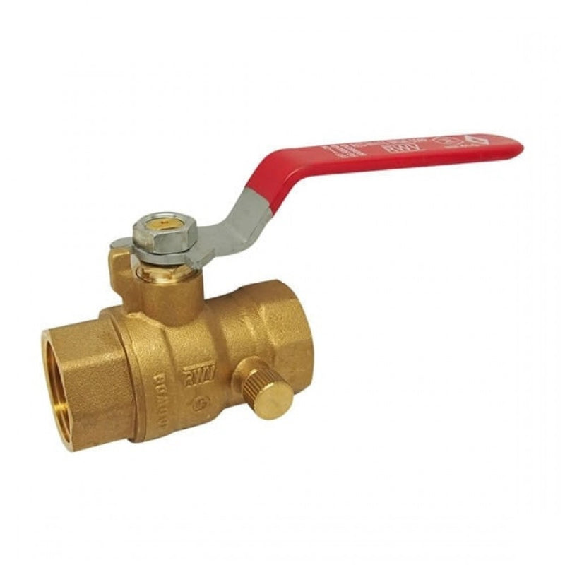 3/4  Ball Valve Waste & Cap FIP - Lead Free