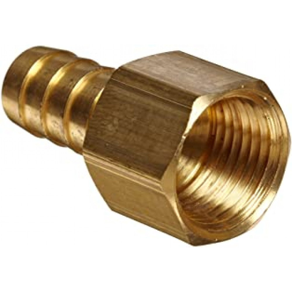 5-Pack 5/16" Hose Barb X 1/8" Female NPT Brass Pipe Fitting - For Gas, Fuel, Water