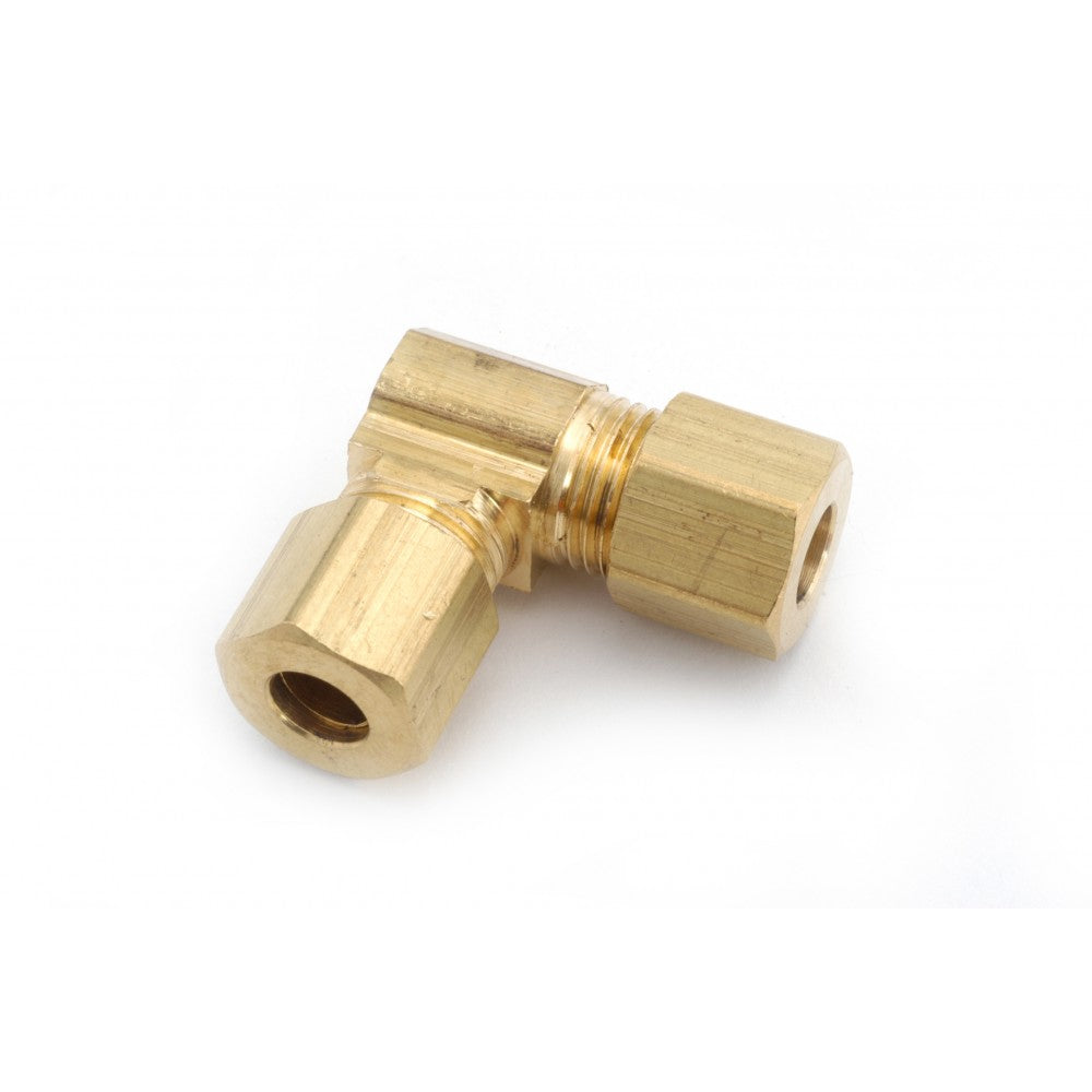 14mm OD Metric Brass Compression Elbow — COPPERTUBINGSALES