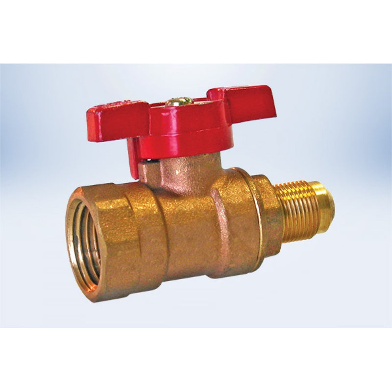 1/2  FL 3/4 -16 Thread X 1/2  FIP Gas Ball Valve